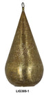 Moroccan Brass Teardrop Shaped Lantern