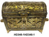 Artisanal Moroccan Brass Treasure Chest
