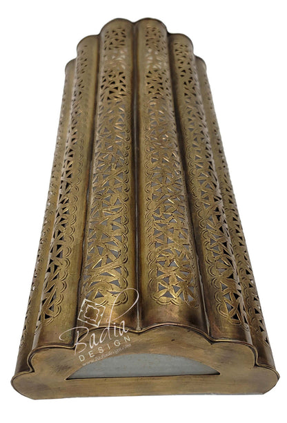 Intricately Designed Brass Wall Sconce