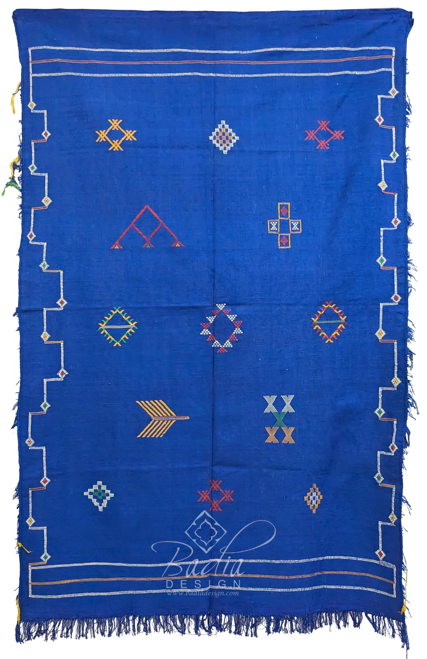 Blue Cactus Silk Rug