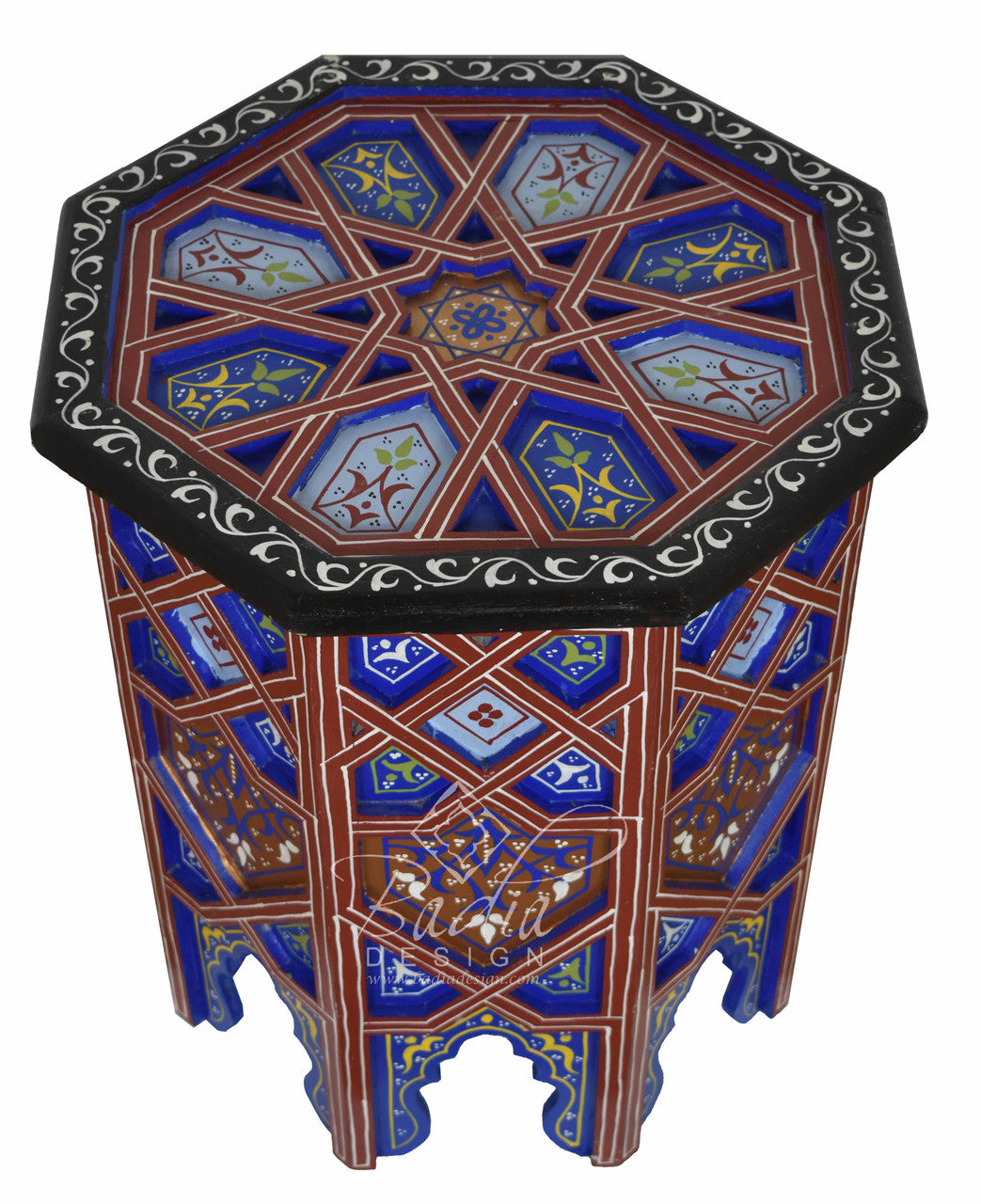 Carved Wood Hand Painted Table