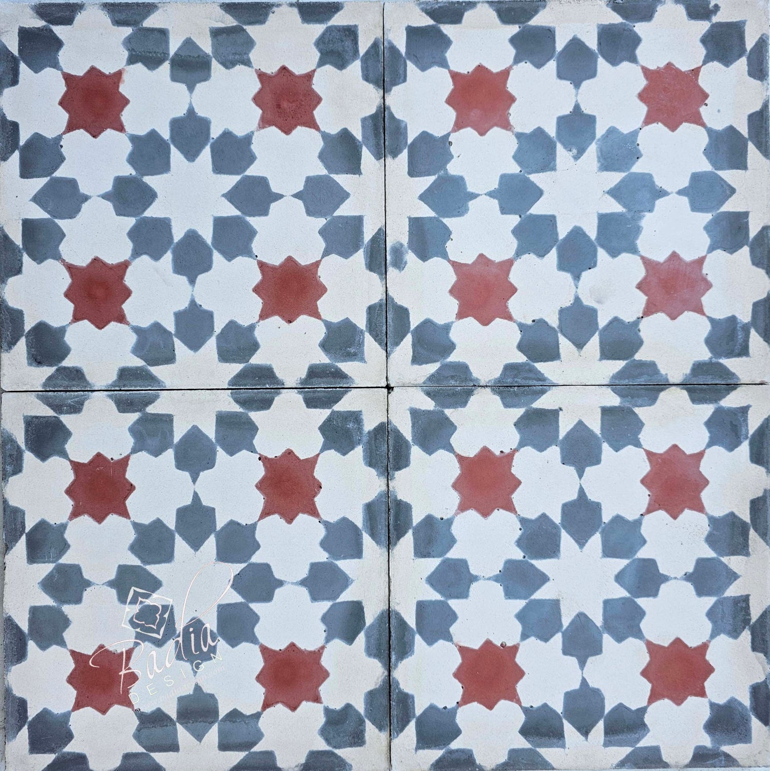 Moroccan Multi-Color Cement Floor Tiles - CT132