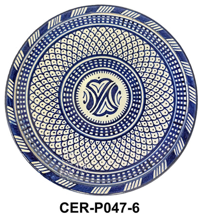 Hand Painted Multi-Color Ceramic Plates