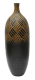 Moroccan Cylinder Shaped Wooden Vase