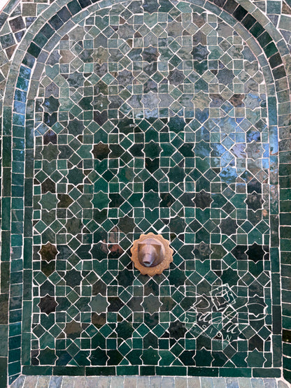 Evergreen Mosaic Tile Water Fountain