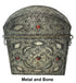 Moroccan Decorative Embossed Metal Trinket Box