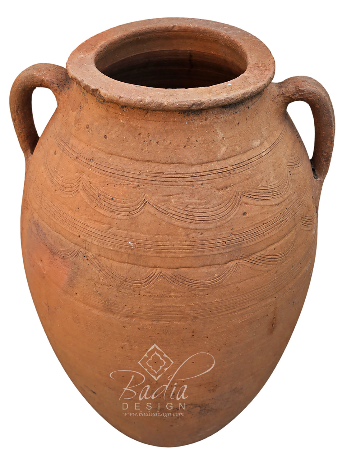 Moroccan Decorative Terracotta Planter with Carved Design