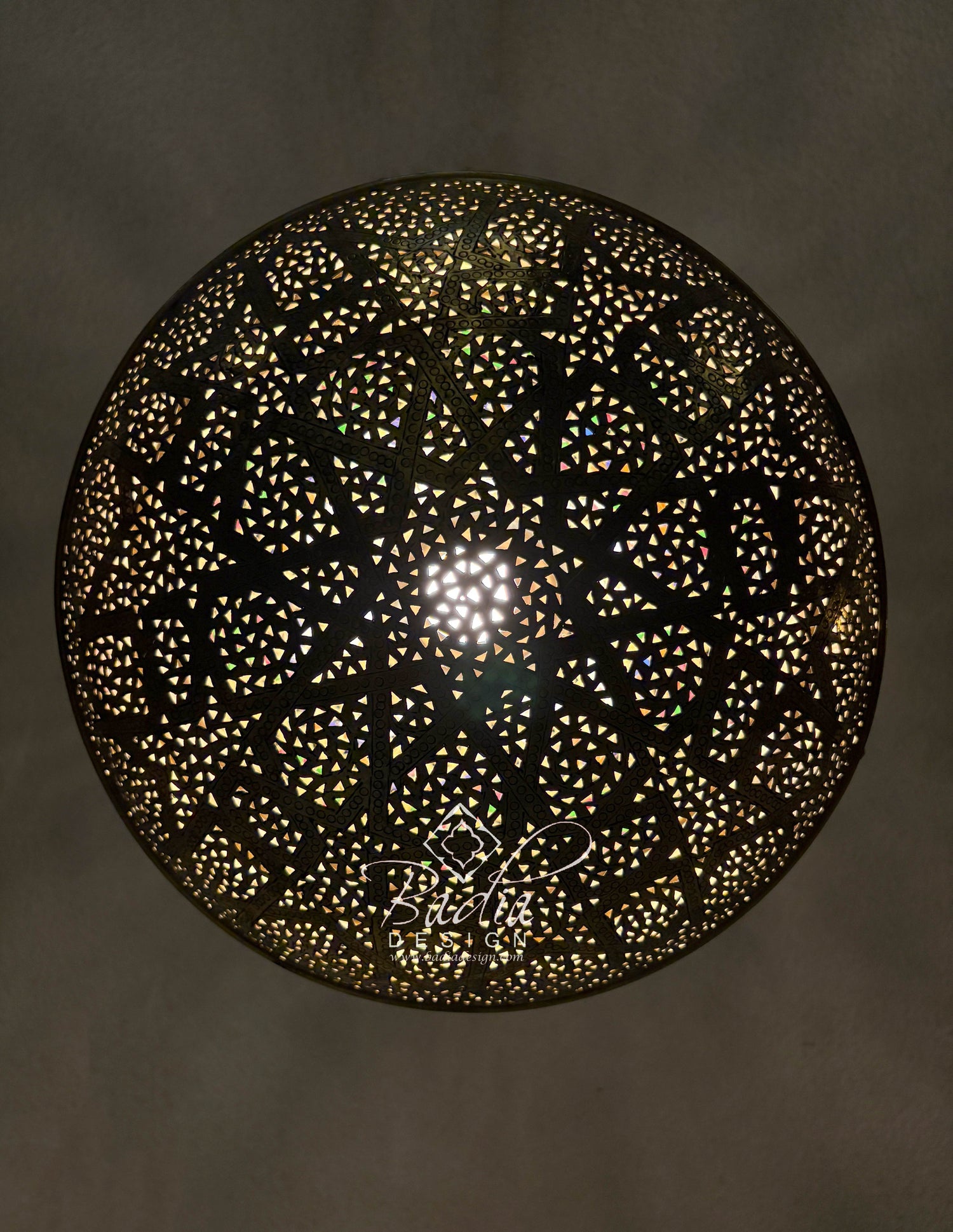 Dome Shaped Brass Chandelier
