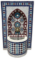 Moroccan Small Multi-Color Tile Water Fountain