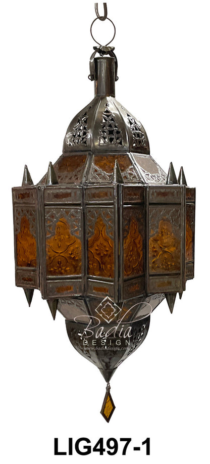 Multi-Color Hanging Glass Lanterns