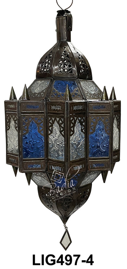 Multi-Color Hanging Glass Lanterns