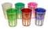 Multi-Color Moroccan Tea Glass Set with Gold Motif