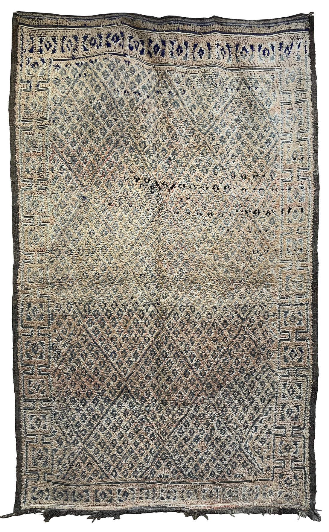 Moroccan Gray Vintage Hand Woven Rug