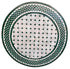 Green and White Moroccan Mosaic Tile Table Top