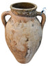 Vintage Moroccan Beige Clay Planter with Handles