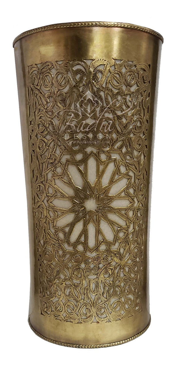 Half Cylinder Brass Wall Sconce