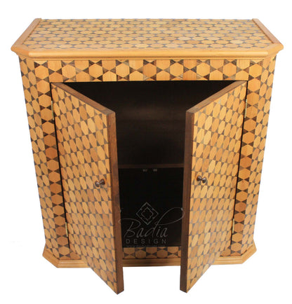Hand Carved Cedar Wood Cabinet