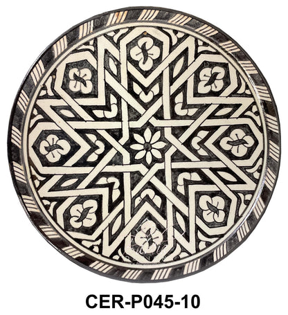 Hand Painted Multi-Color Ceramic Plates
