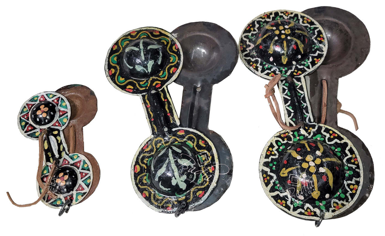 Moroccan Hand Painted Iron Castanets