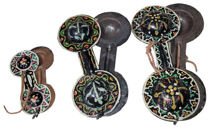 Moroccan Hand Painted Iron Castanets