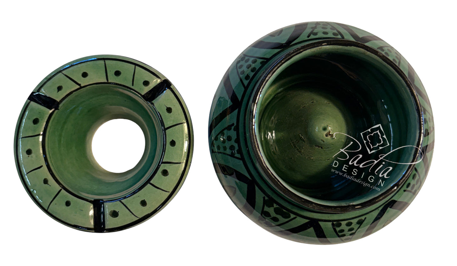 Hand-Painted Multi-Color Ceramic Ashtrays