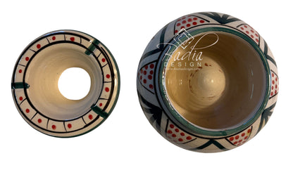 Hand-Painted Multi-Color Ceramic Ashtrays
