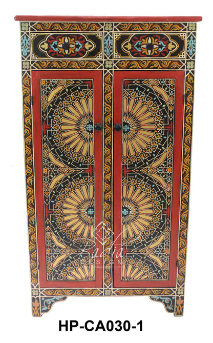 Hand Painted Cedar Cabinet