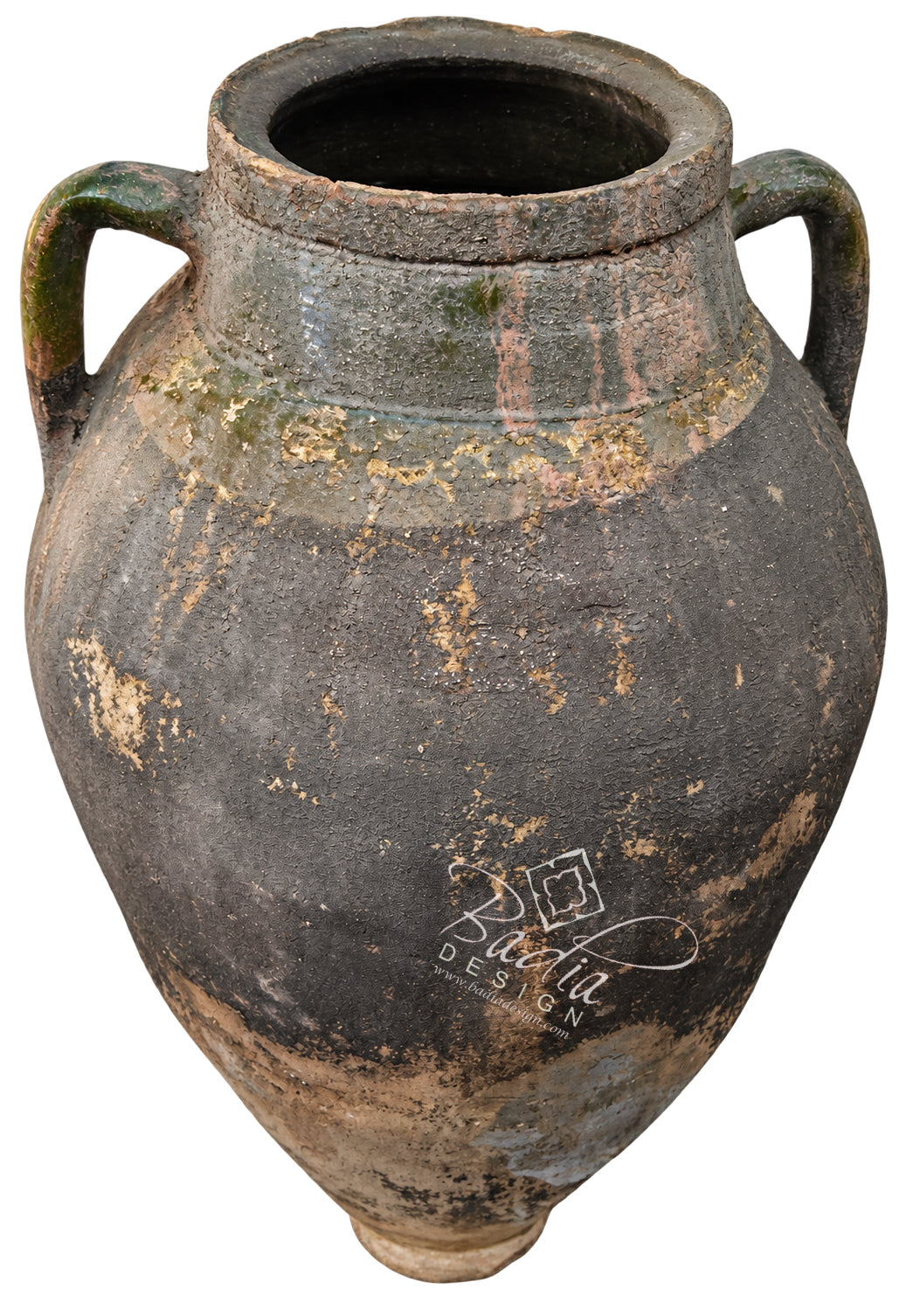Moroccan Handcrafted Weathered Clay Planter