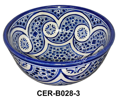 Multi-Color Hand Painted Ceramic Bowls