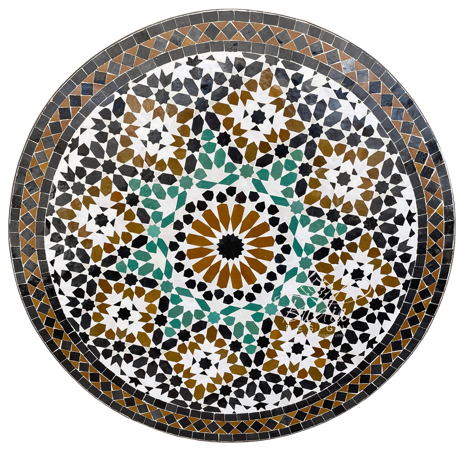Moroccan Multi-Color Intricately Designed Tile Table Top