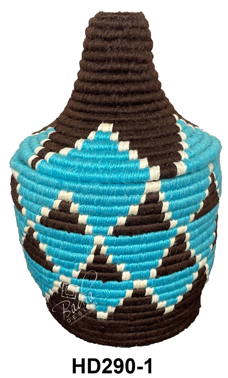 Handwoven Berber Baskets with Bright Vivid Colors - HD290