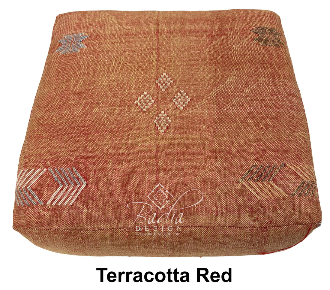 Handwoven Square Kilim Floor Cushions