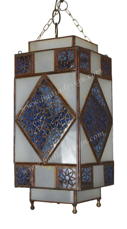 Hanging Lanterns with Multi Color Glass
