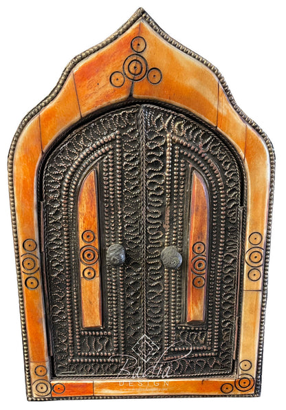 Decorative Orange Bone Mirror