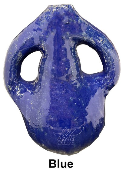 Blue and White Hand Painted Wide Ceramic Flower Vase