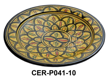 Large Hand Painted Ceramic Plate