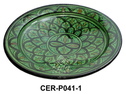 Large Hand Painted Ceramic Plate