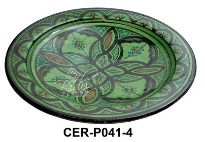 Large Hand Painted Ceramic Plate