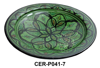 Large Hand Painted Ceramic Plate