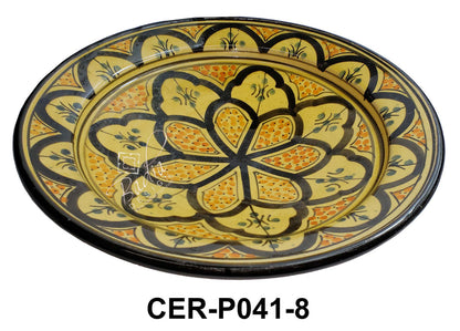 Large Hand Painted Ceramic Plate