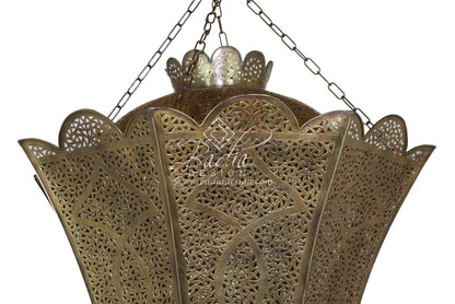 Large Hand Crafted Brass Chandelier