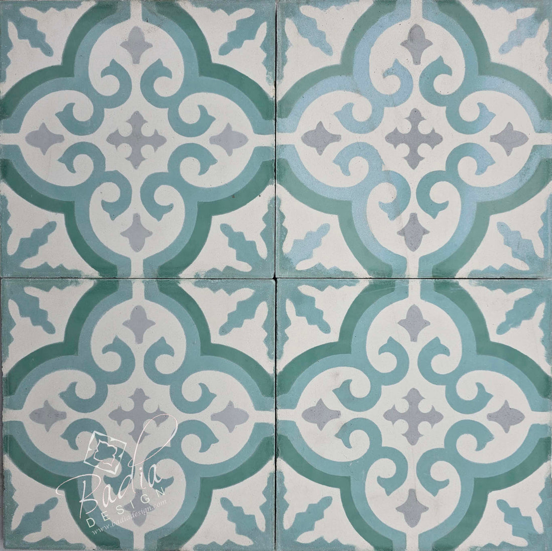 Light Green Cement Floor Tile - CT135