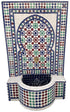 Moroccan Multi-Color Mosaic Tile Water Fountain