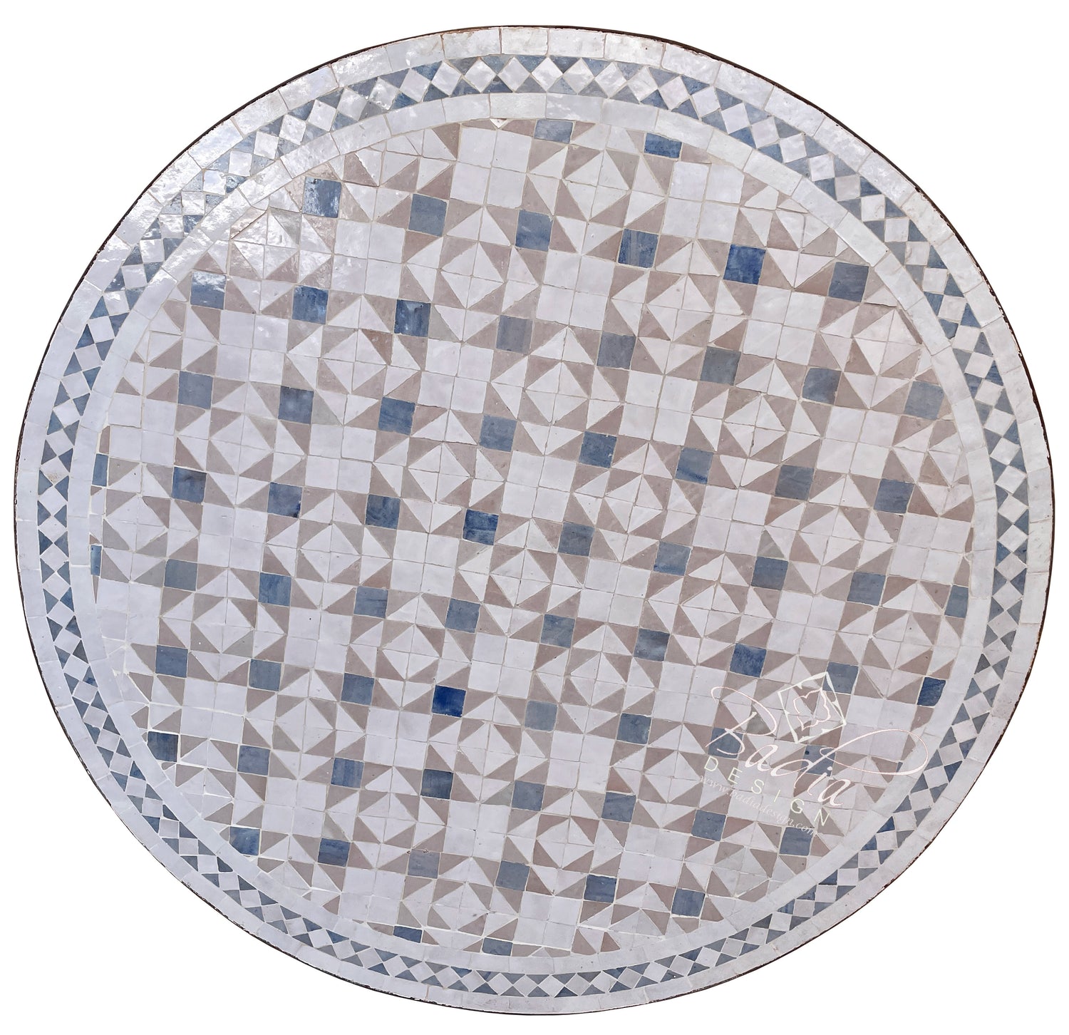 Intricately Designed Moroccan Multi-Color Mosaic Tile Table Top