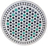 Round Multi-Color Moroccan Tile Table Top