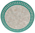Round Moroccan Multi-Color Tile Table Top