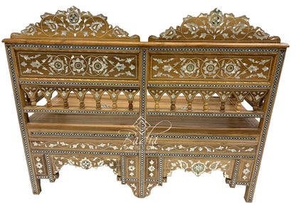 Moroccan Mother of Pearl Inlay Bench