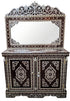 Moroccan Mother of Pearl Inlay Cabinet with Mirror