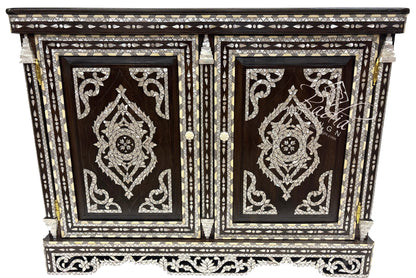 Beautiful Mother of Pearl Inlay Cabinet with Mirror