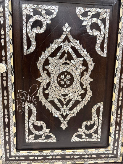 Beautiful Mother of Pearl Inlay Cabinet with Mirror